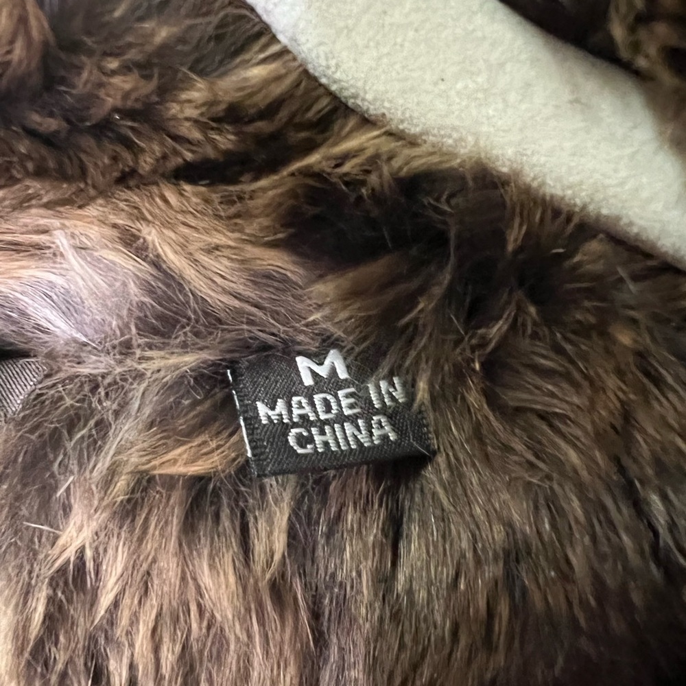 SOLD ! VTG ANDREW MARC Genuine Leather Rabbit Fur Thermolite Jacket - Picture 10 of 16
